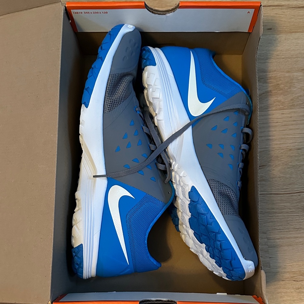 Nike Blue and Gray Men's Running Shoes